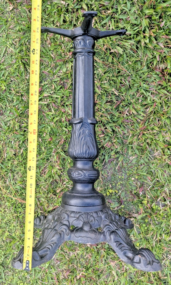 Vintage Cast Iron Industrial Bistro Table Base Solid
