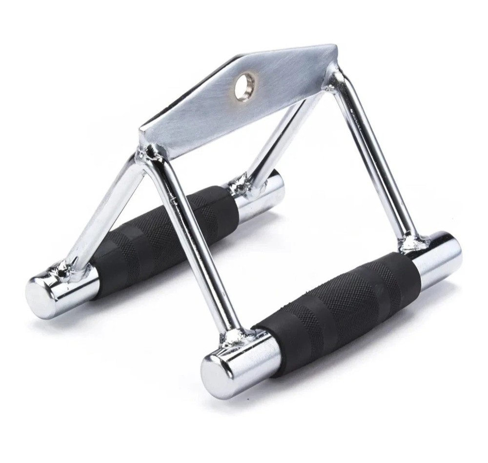 BMP Professional V bar Double Grip Handle for Cable Attachments Smith Machines