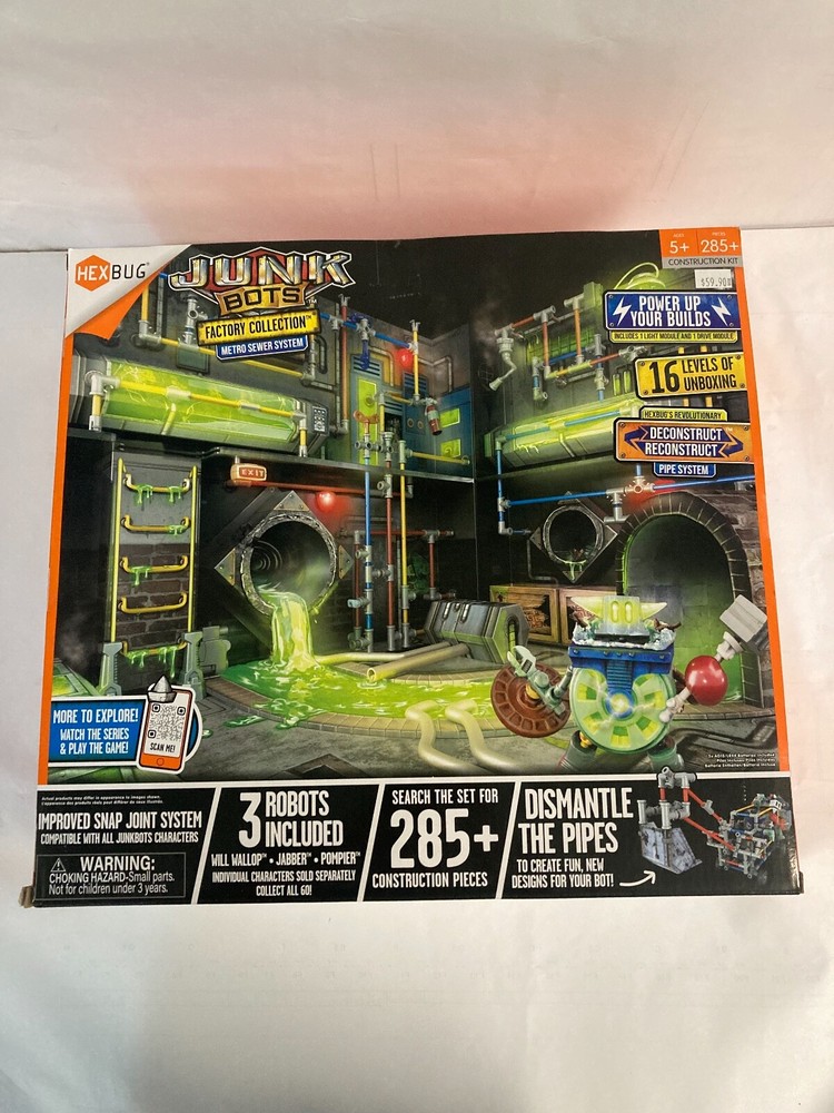 HEXBUG METRO SEWER SYSTEM JUNKBOTS 430-7799 HEXBUG