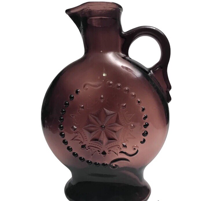 Vintage Mold Blown Amethyst Bottle Pitcher