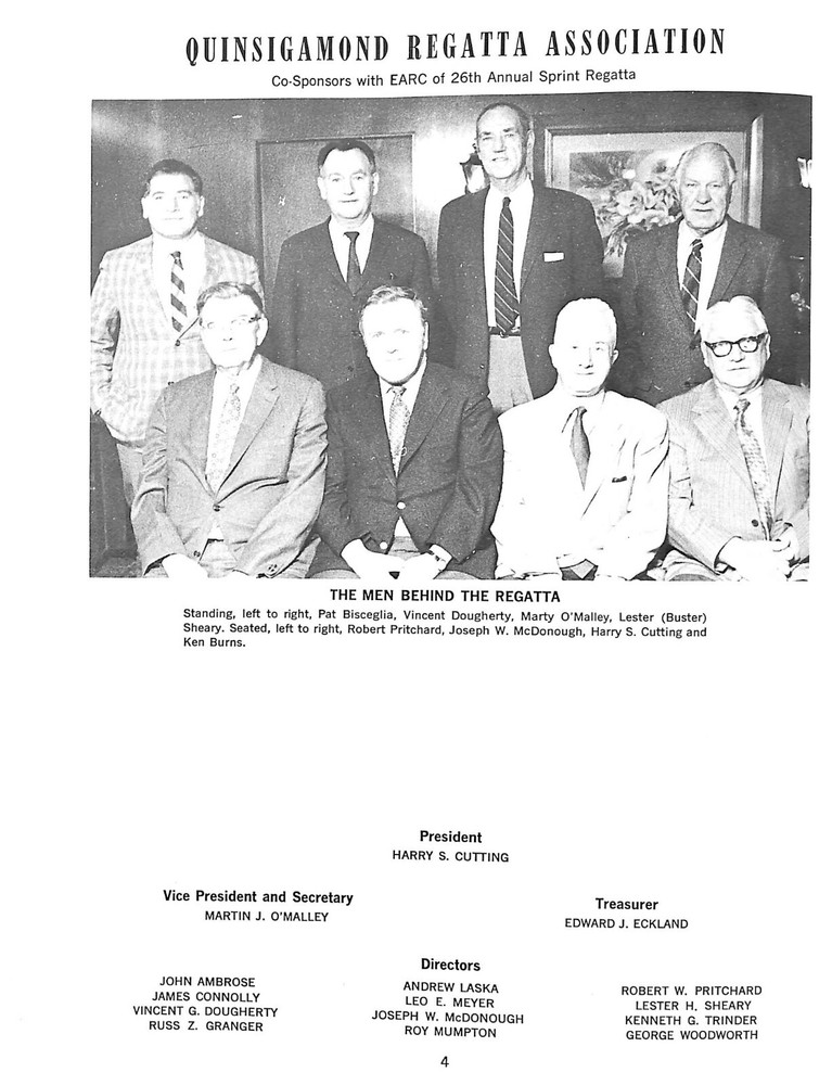 26th Annual E.A.R.C. Sprint Rowing Championships Official Program 1971
