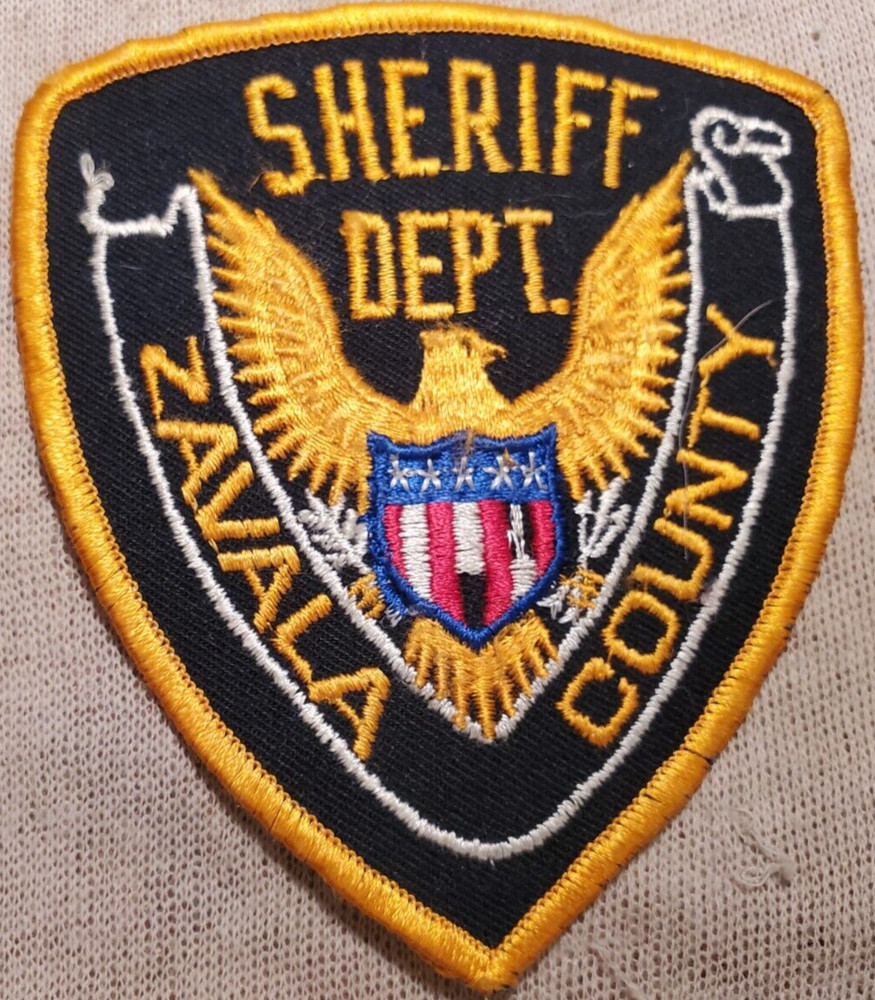 TX Vintage Zavala County Texas Sheriff Shoulder Patch