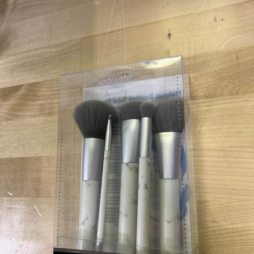 (2 PACK) Equate Charcoal Infused Makeup Brush Total Face Kit