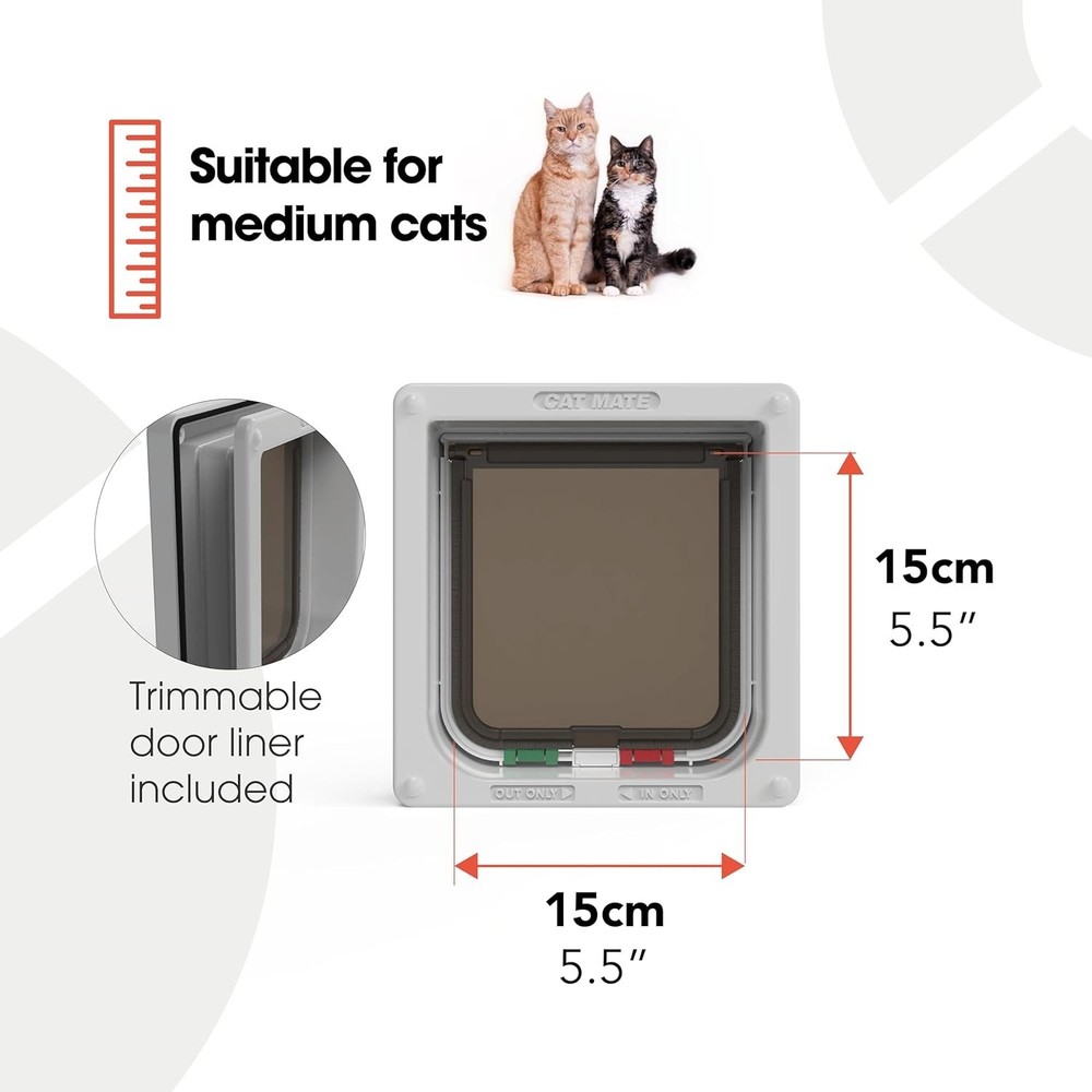 Easy Installation Cat Flap for Small-Medium Cats