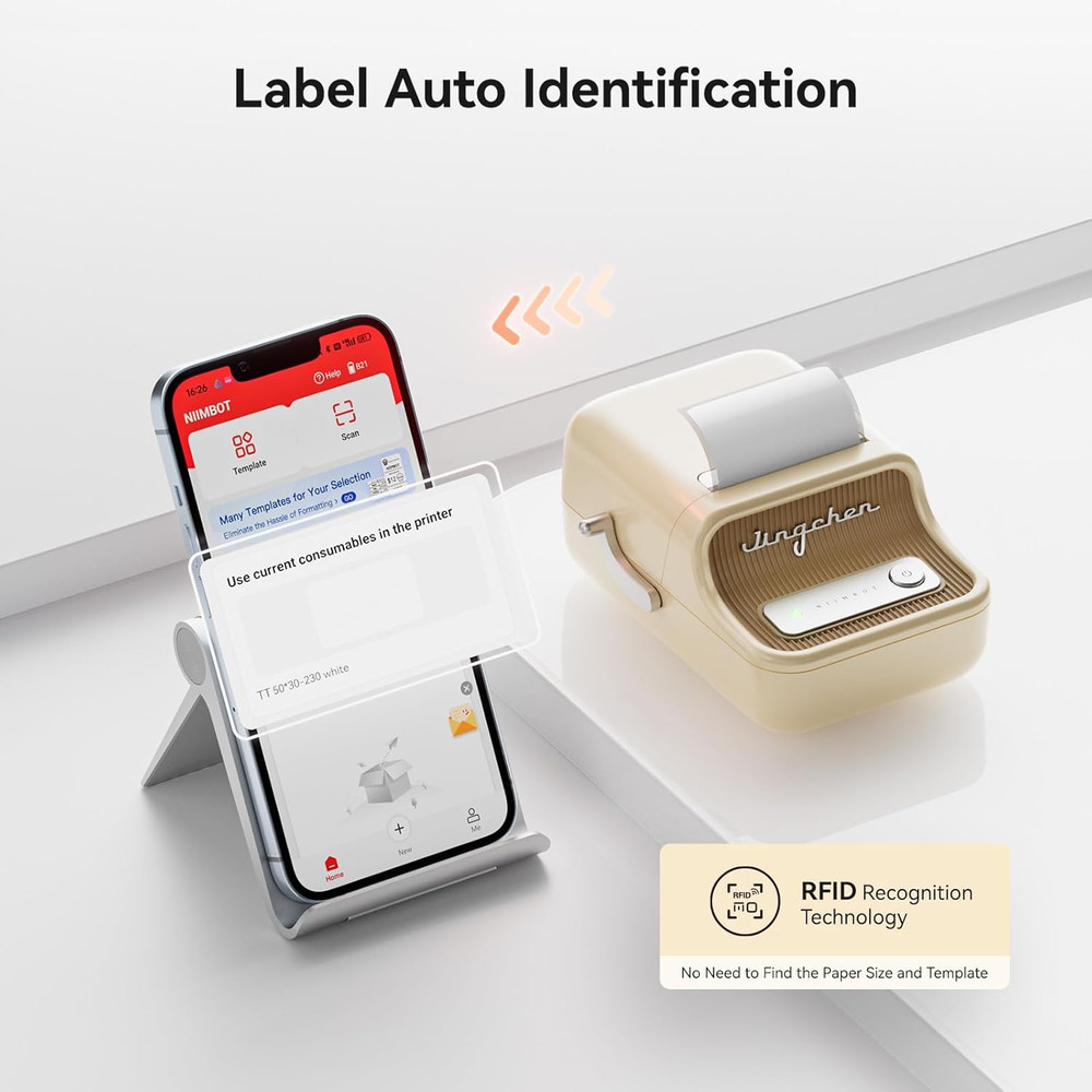 B21 Label Maker, 2 Inch Portable Thermal Label Printer, Label Maker Machine with