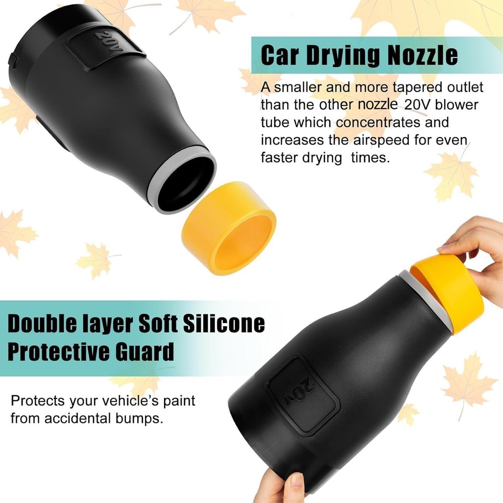 Car Drying Nozzle Compatible for Dewalt 20V MAX Leaf Blower(DCBL722B DCBL722P...
