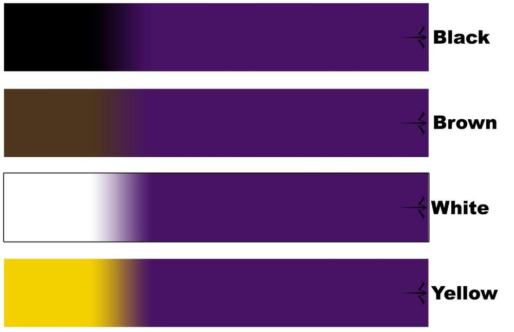 White Water Archery Purple Fade Solid 2 Arrow Wraps 15 Pc Pack Multiple Colors