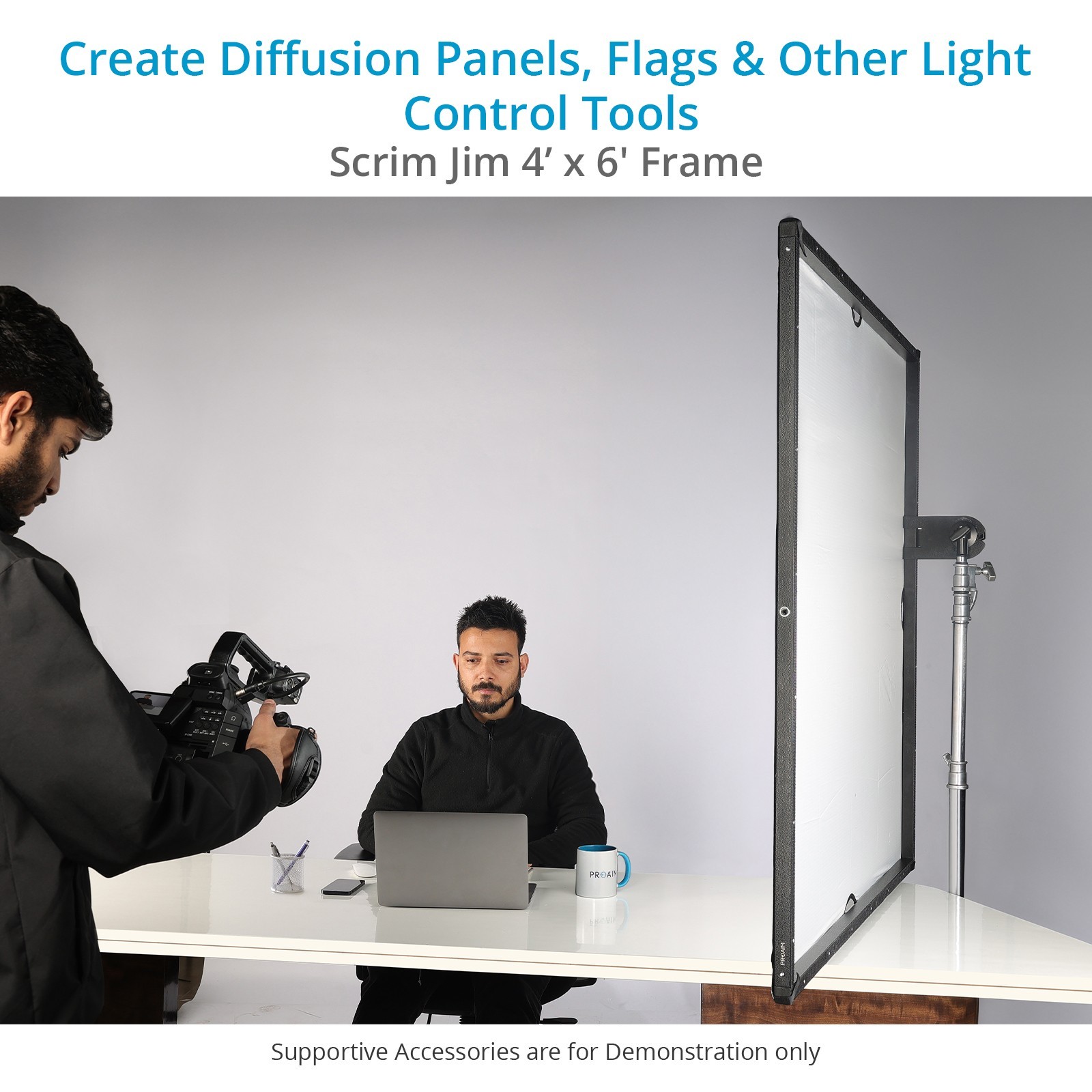 Proaim Framax Scrim Jim Frame (4' x 6’) for Photographers & Filmmakers