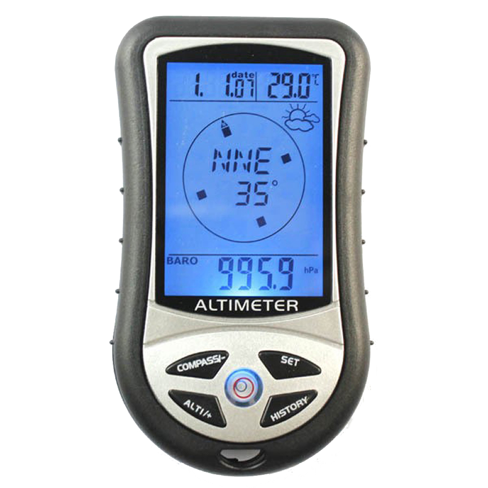 Protable Camping 8 In 1 Digital Compass Altimeter Barometer Thermometer