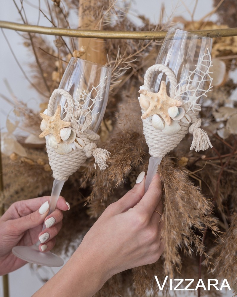 Cake server set Beach wedding Personalized Cake cutting set Rustic wedding