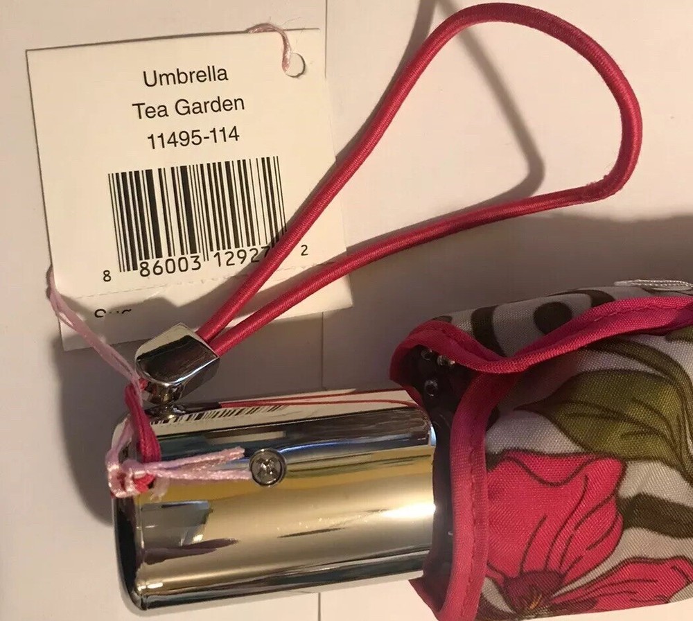 Vera Bradley New Tea Garden Automatic Open & Close Full Size Umbrella