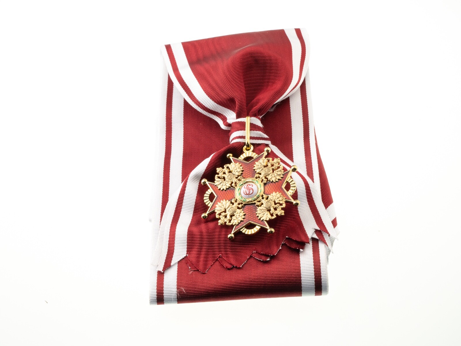 Order of St. Stanislaus 1st Cl. with sash. Russian Imperial award 1855 1917