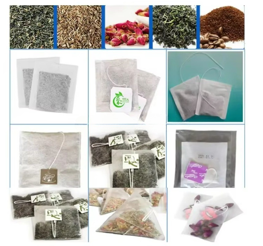 Tea Bag Packing Coffee Powder Bag Package Packaging Machine With Thread and Tag