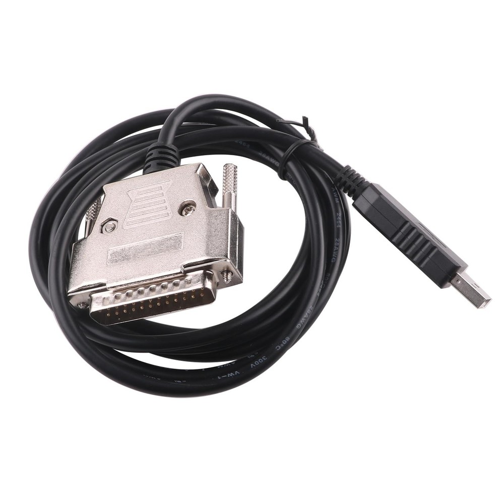 USB to DB25 RS232 Serial Adapter Converter Cable Null Modem FTDI Driver...