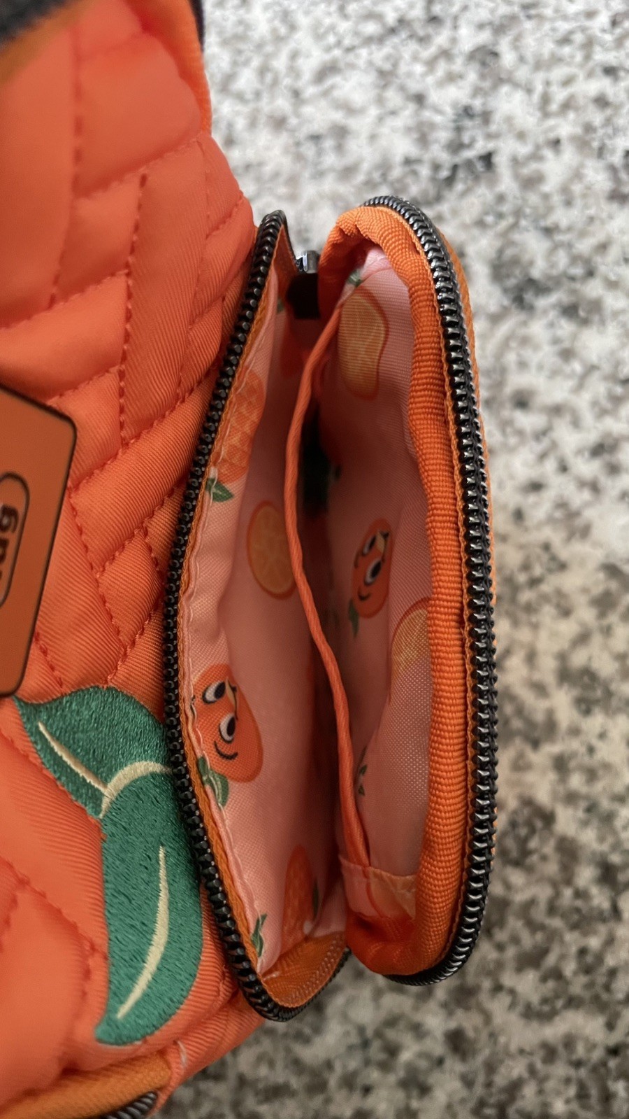 Disney Parks Epcot Flower Garden 2024 Orange Bird Lug Mini Skeeter Crossbody Bag