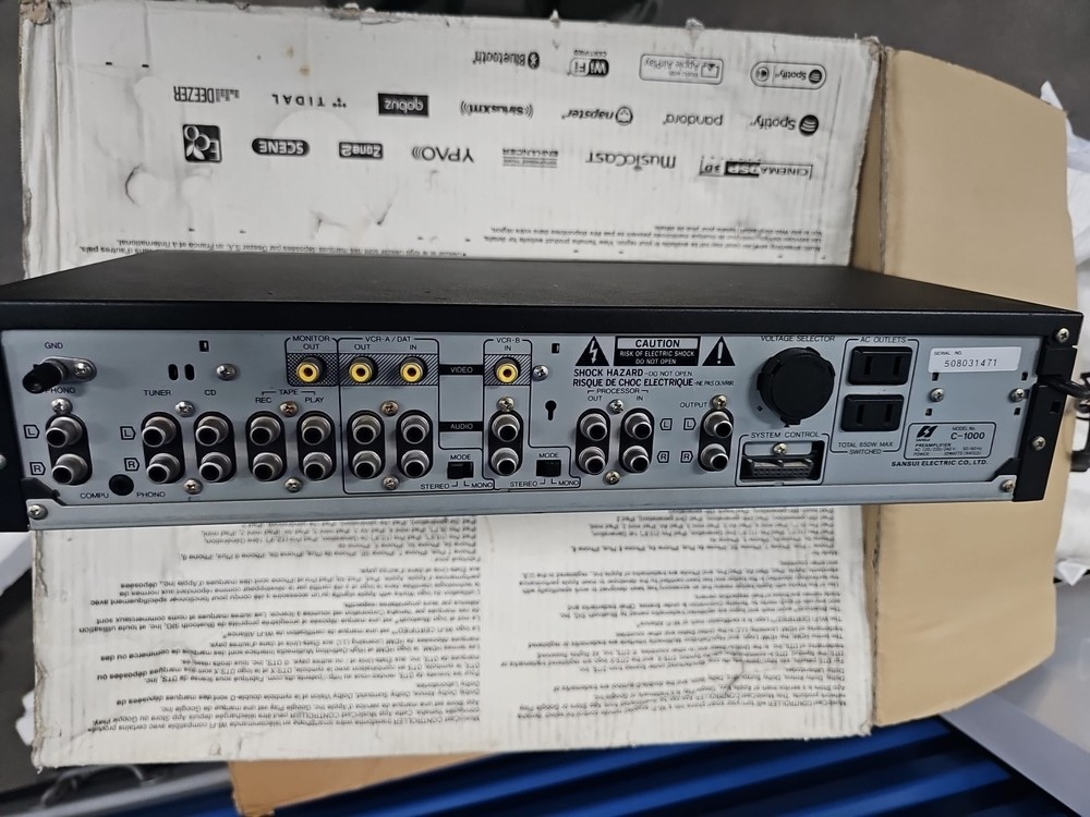 Sansui C-1000 Vintage Stereo Control Amplifier Tested Working