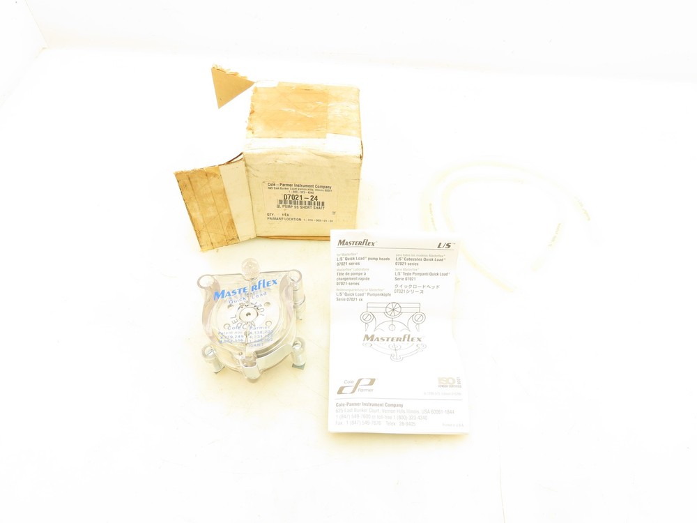 Masterflex 07021-24 Cole Parmer Quick Load Pump SS Short Shaft