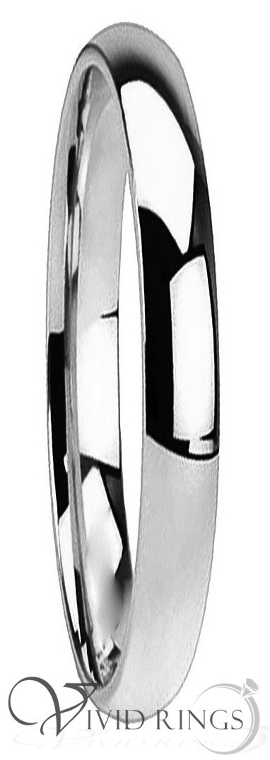 Stainless Steel Ring High Polish Wedding Band Size 3.5 to 14.5