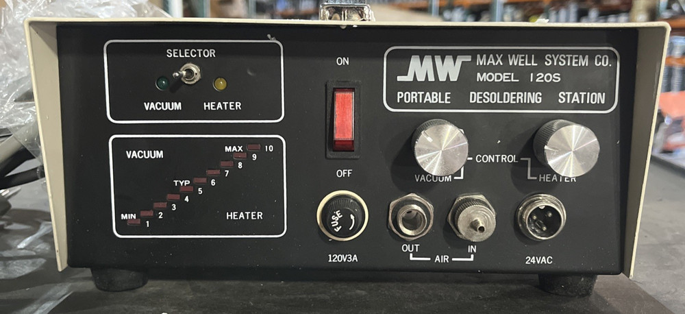MAX WELL 120S PORTABLE DESOLDERING STATION