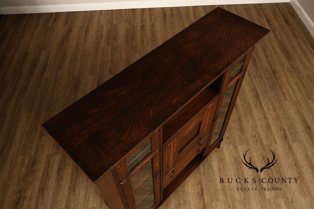 Warren Hile Studio Mission Oak Drop Front Desk