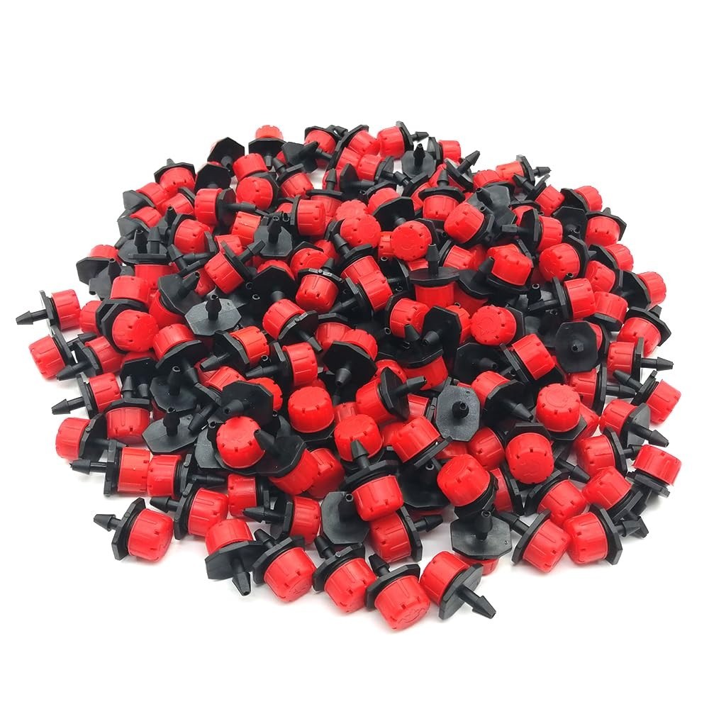 Professional 100pc Drip Emitters - 360° Adjustable for Complete Watering Control