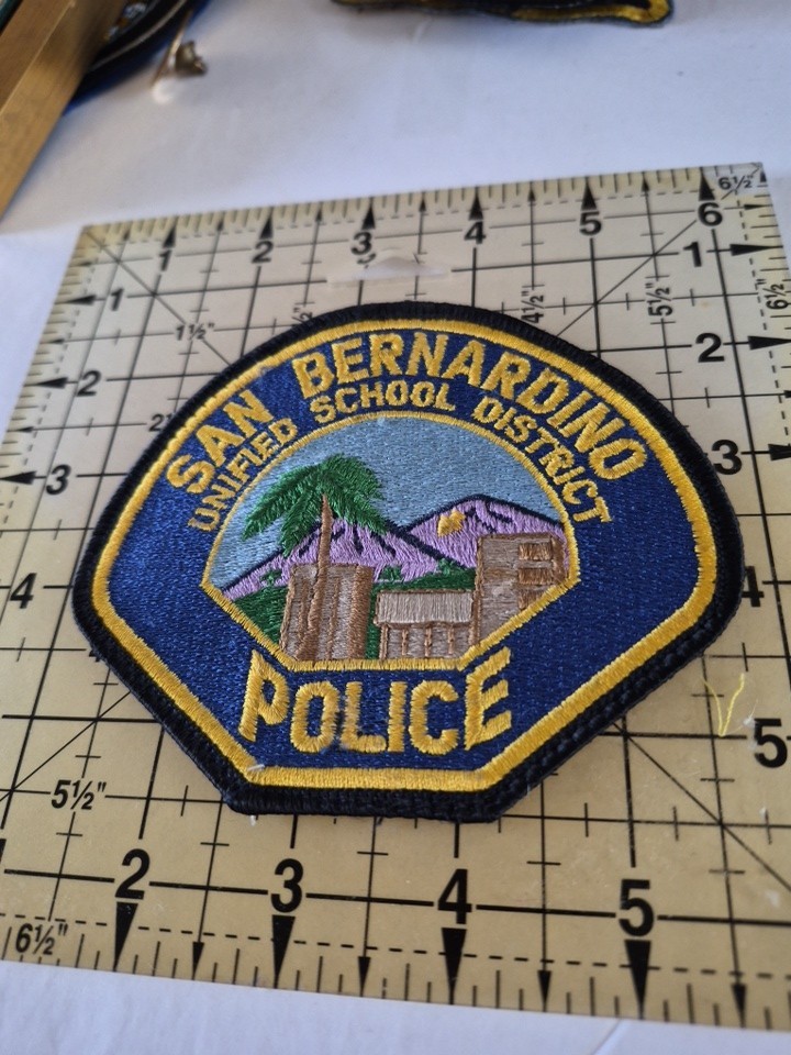 San Bernardino School District Police Patch Used