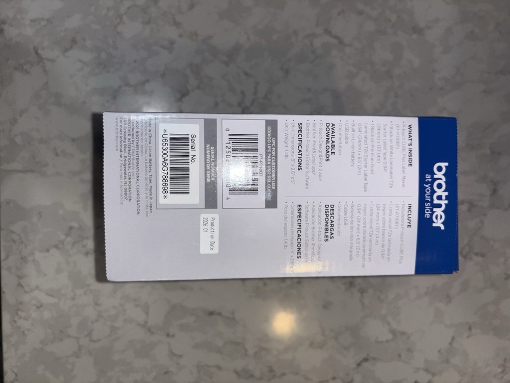 Brother P-touch CUBE Plus Bluetooth Label Maker (PT-P710BT)