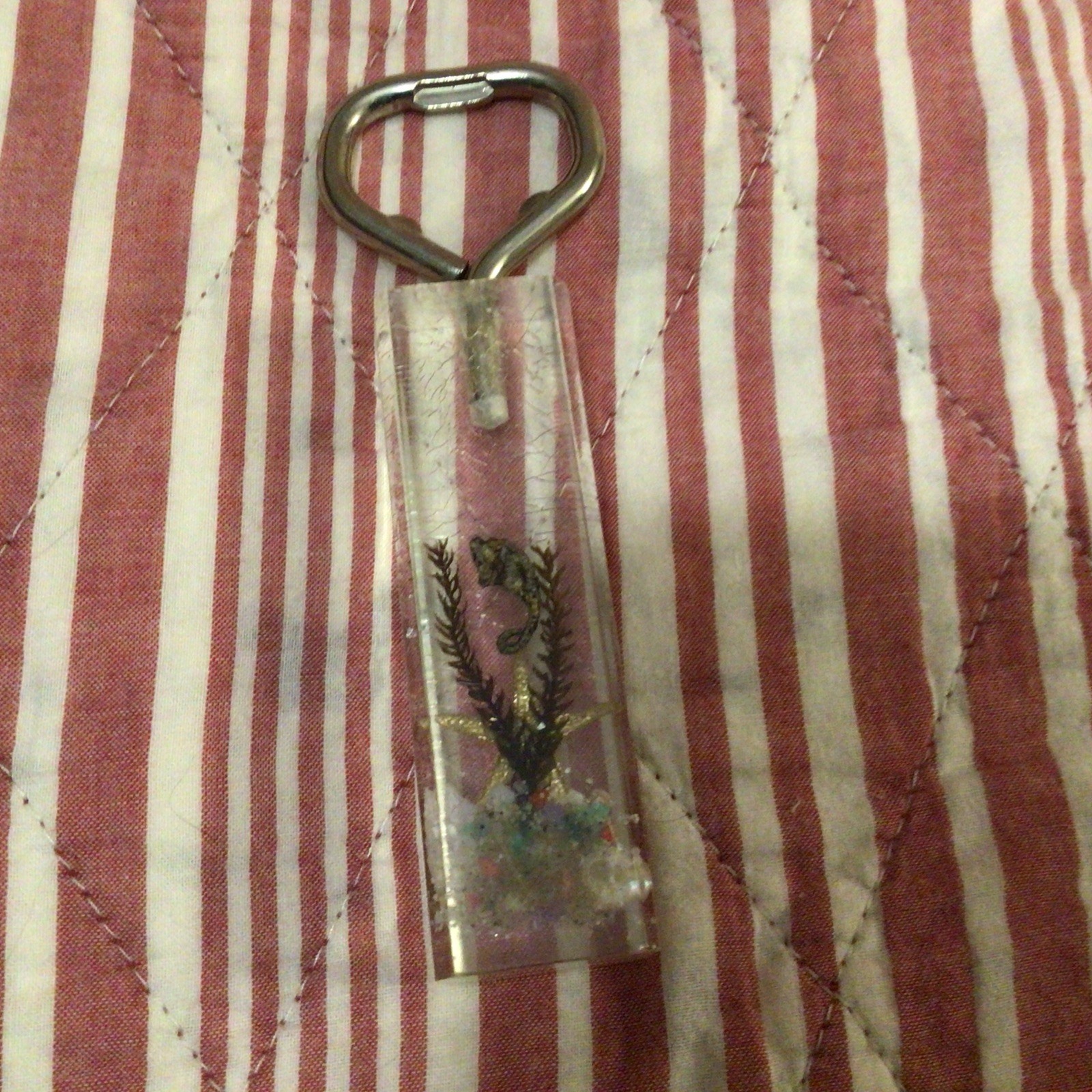 Vintage Florida Decorative Clear Acrylic/Lucite Handled Souvenirs