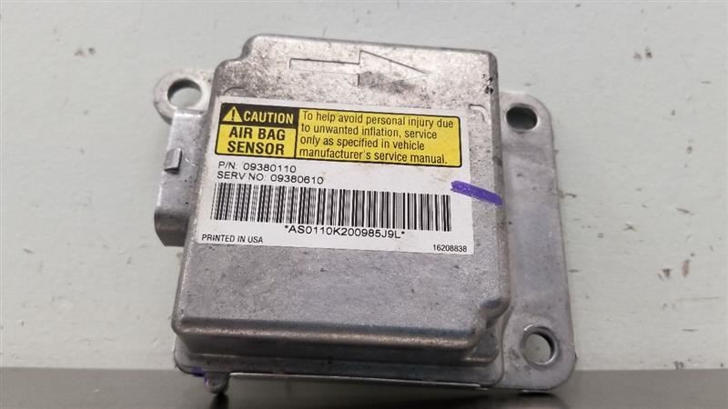 2000 PONTIAC FIREBIRD SRS CONTROL MODULE 09380110