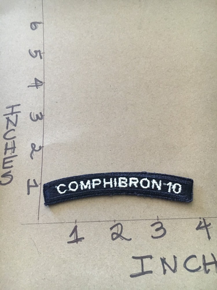 US NAVY SHOULDER STRIP TAB rocker Patch COMPHIBRON 10