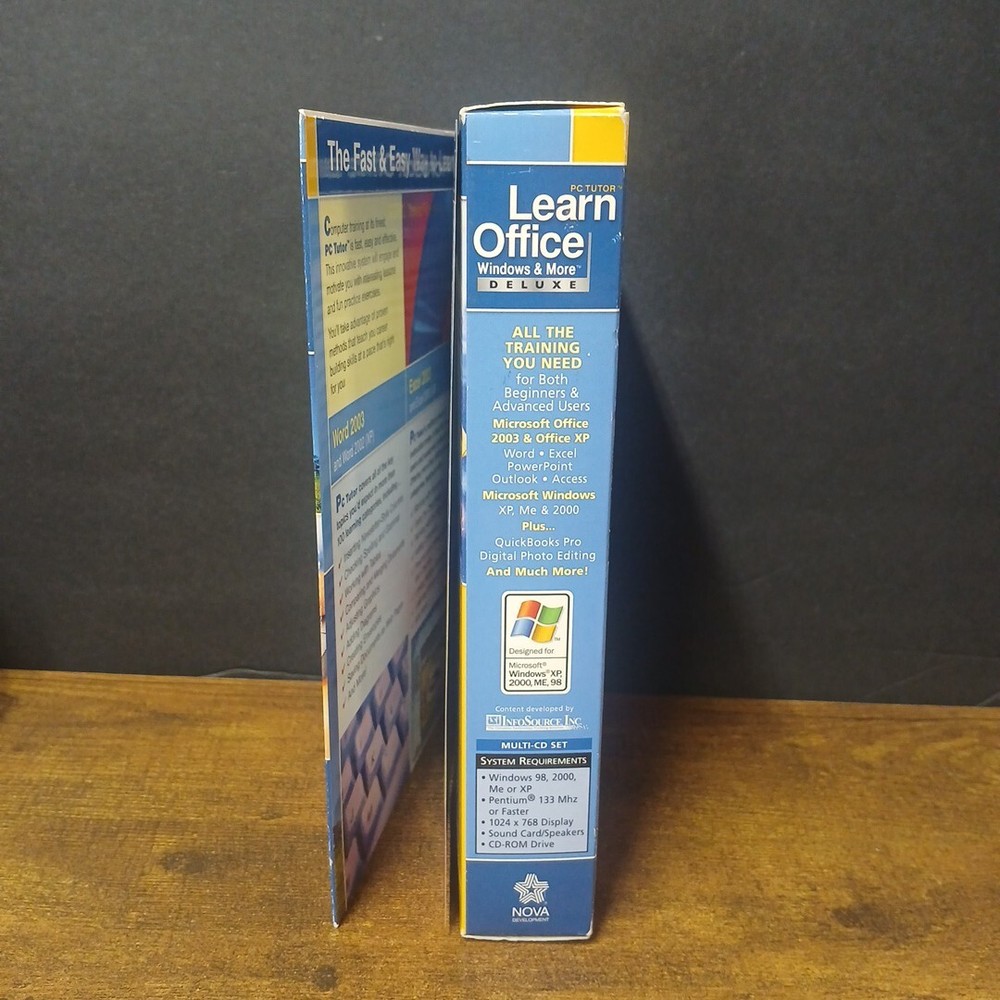 PC Tutor Learn Office Windows & More Deluxe The Complete PC Training Suite, 4-CD