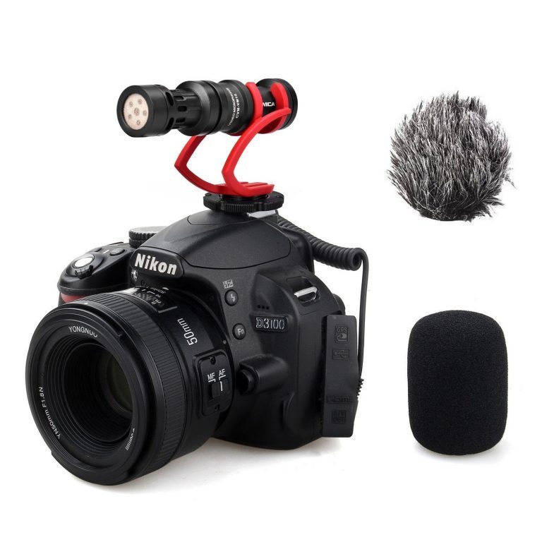 Mini On-Camera Directional Shotgun Mic (Red) - CoMica