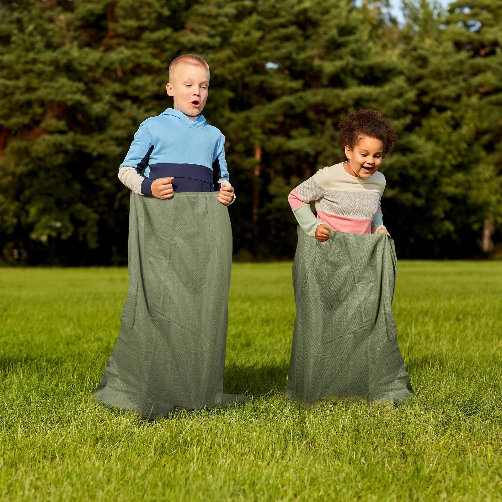10pcs Potato Sack Race Bags for Kids and Adults, 37.5 X 23.6 in Sack Race Bag...
