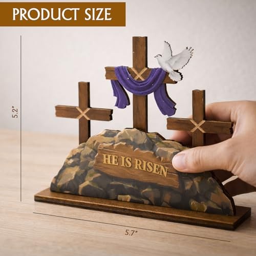 He Is Risen Easter Decorations, He is Risen Decor, Christian home Decor,