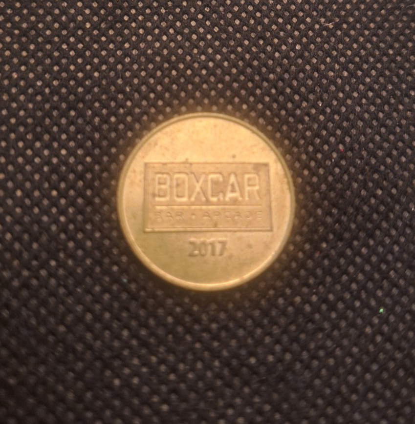 2017 Boxcar Bar Arcade token e9813UXX