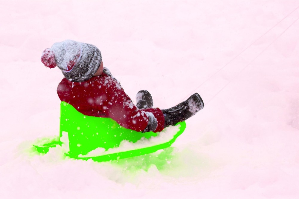 Lime Green Infant Sled