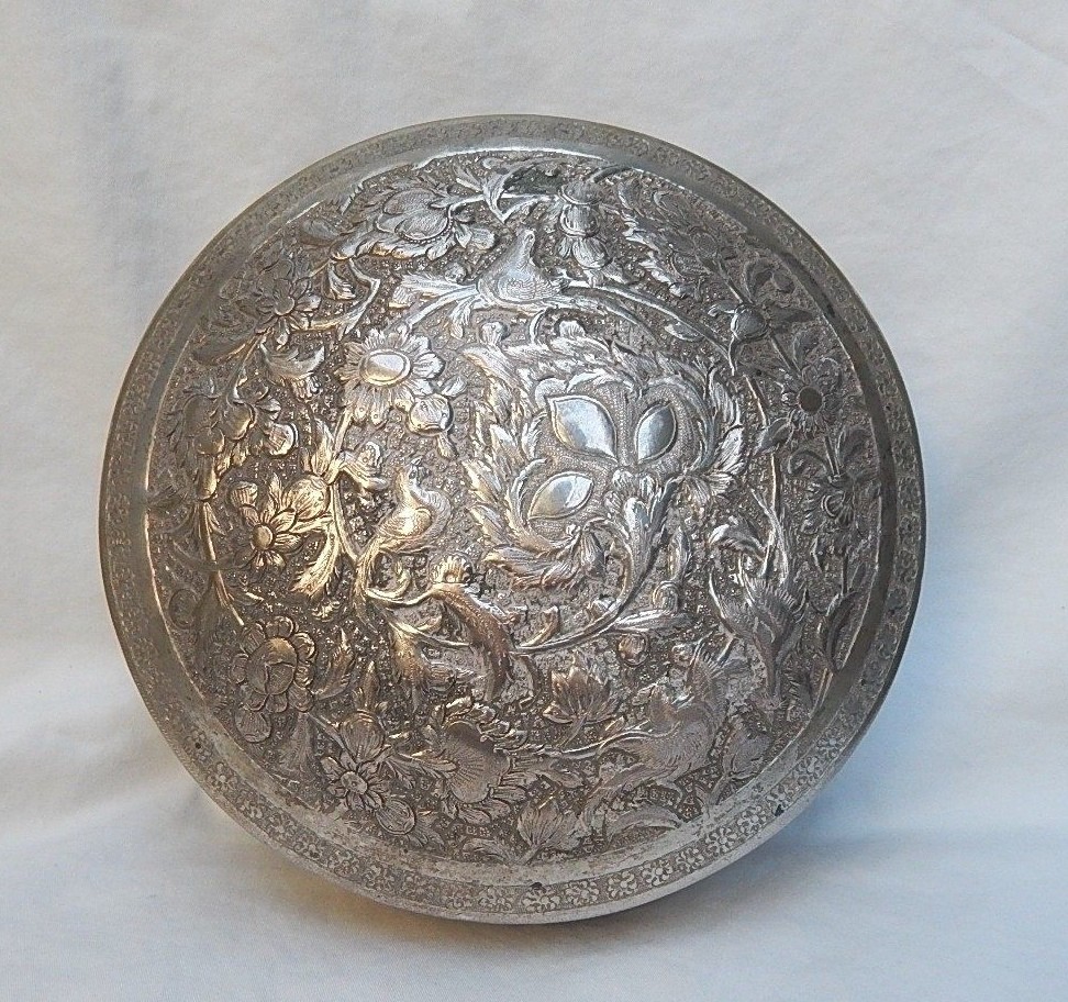 IMPORTANT FINE ANTIQUE 84 SILVER MIDDLE EASTERN ROUND REPOSE BOX