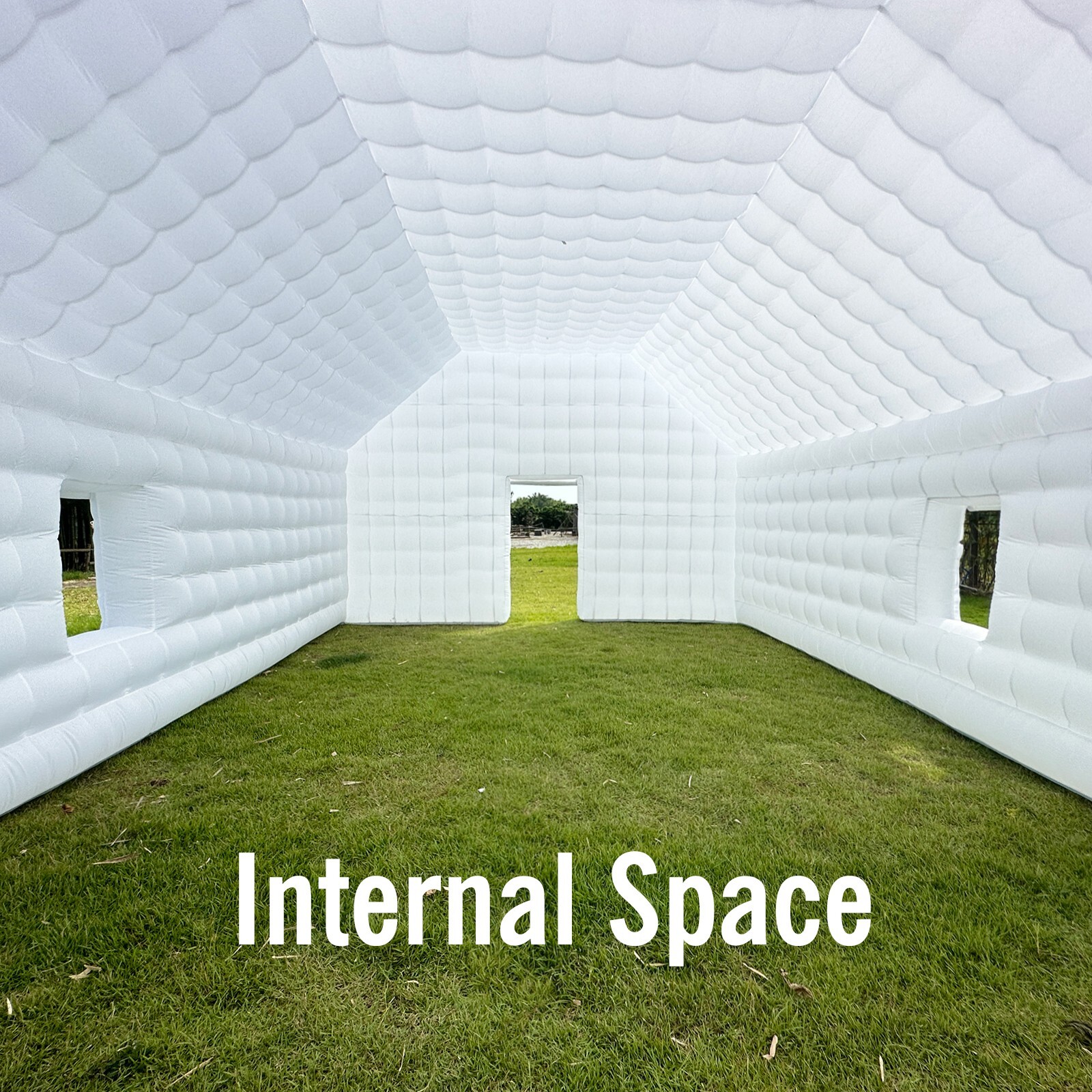 OZIS 20FT Inflatable Cube Wedding Tent Nightclub Tent Custom Logo White Portable