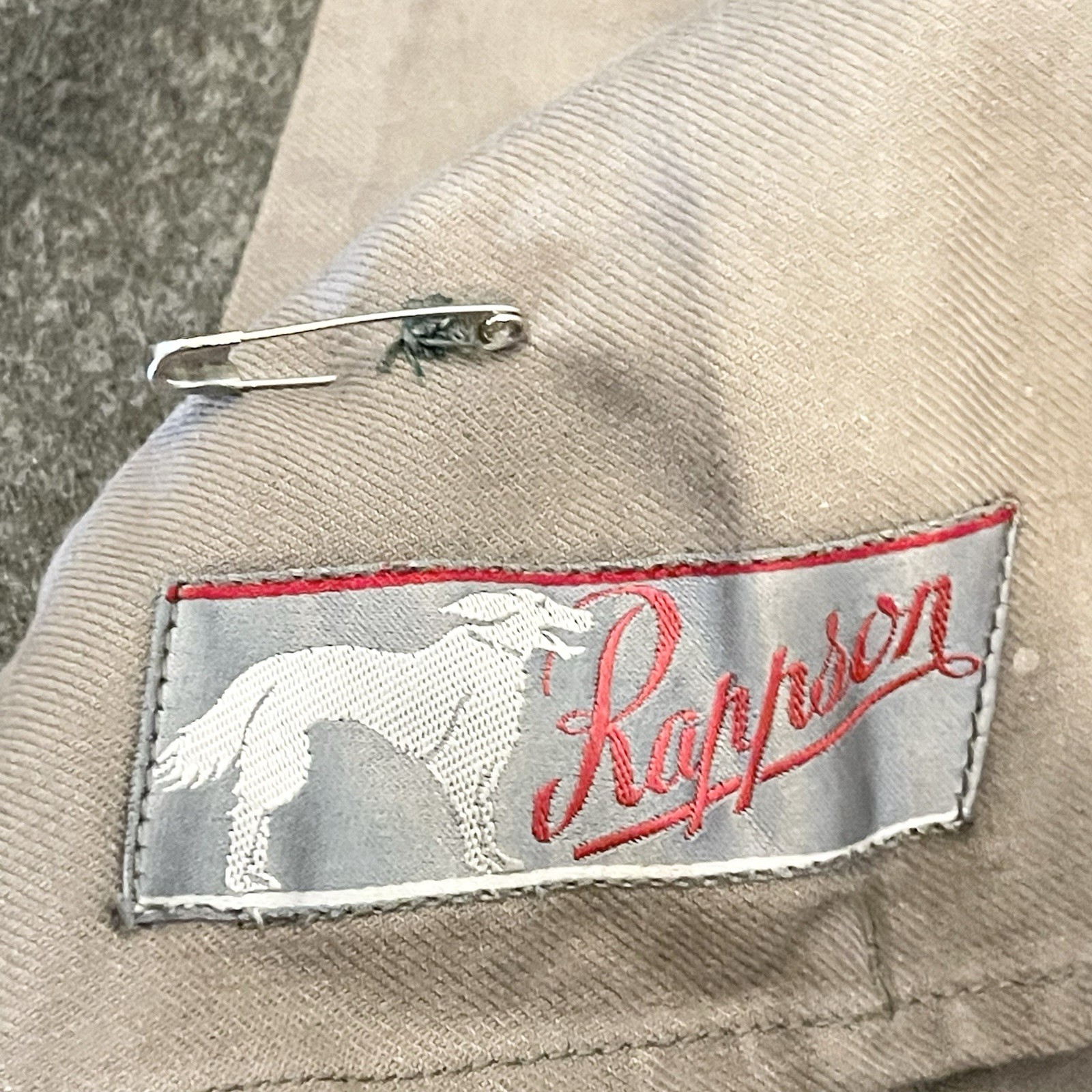 Vintage Swedish Naval Wool Overcoat Rappson Tan Brown Winter Coat 50s 60s