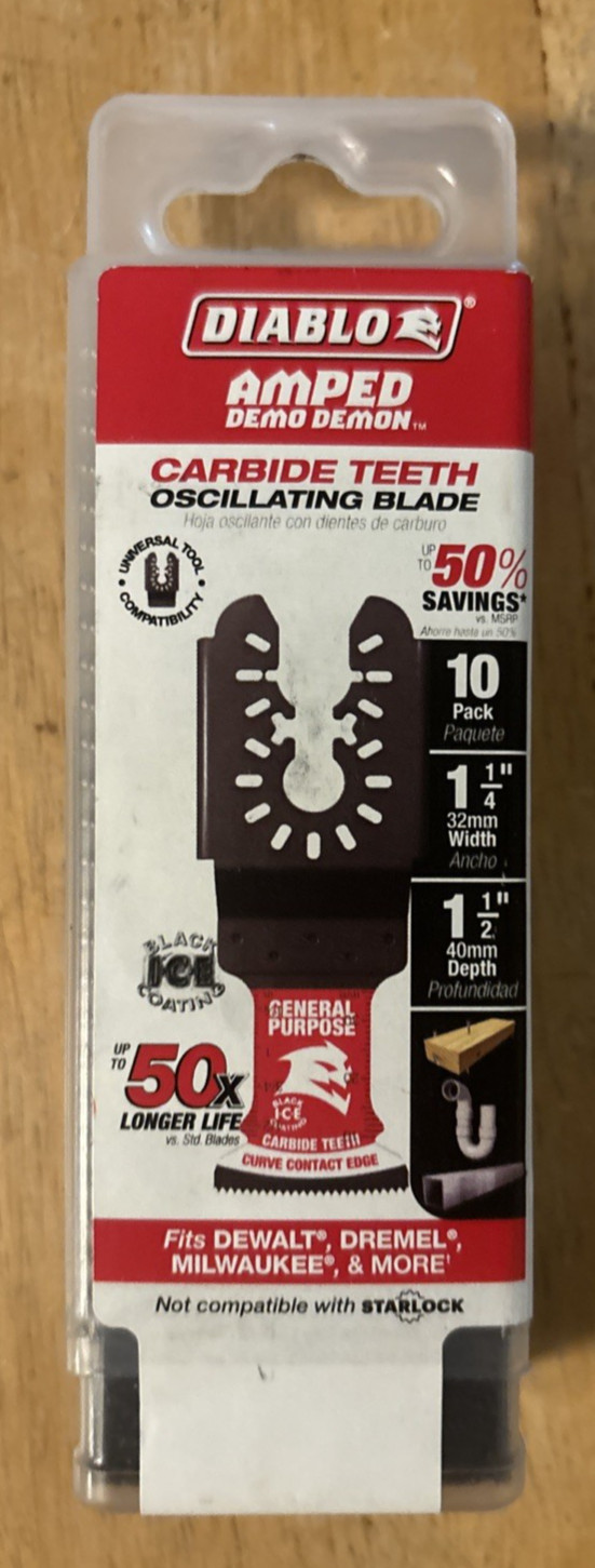 Diablo Carbide Teeth Oscillating Blade 10 Pack (DOU125CGP10)... FREE S&H!