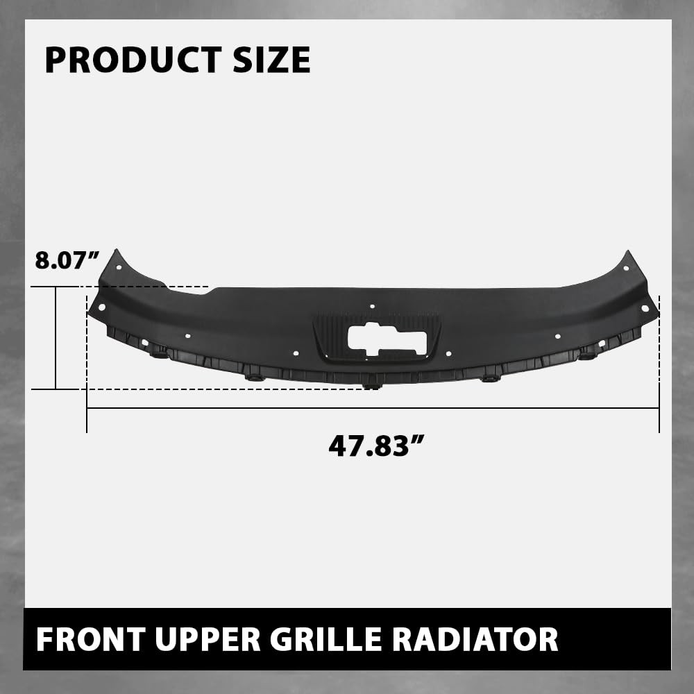 Front Upper Grille Radiator Assembly for Sonata 2015-2017 Black