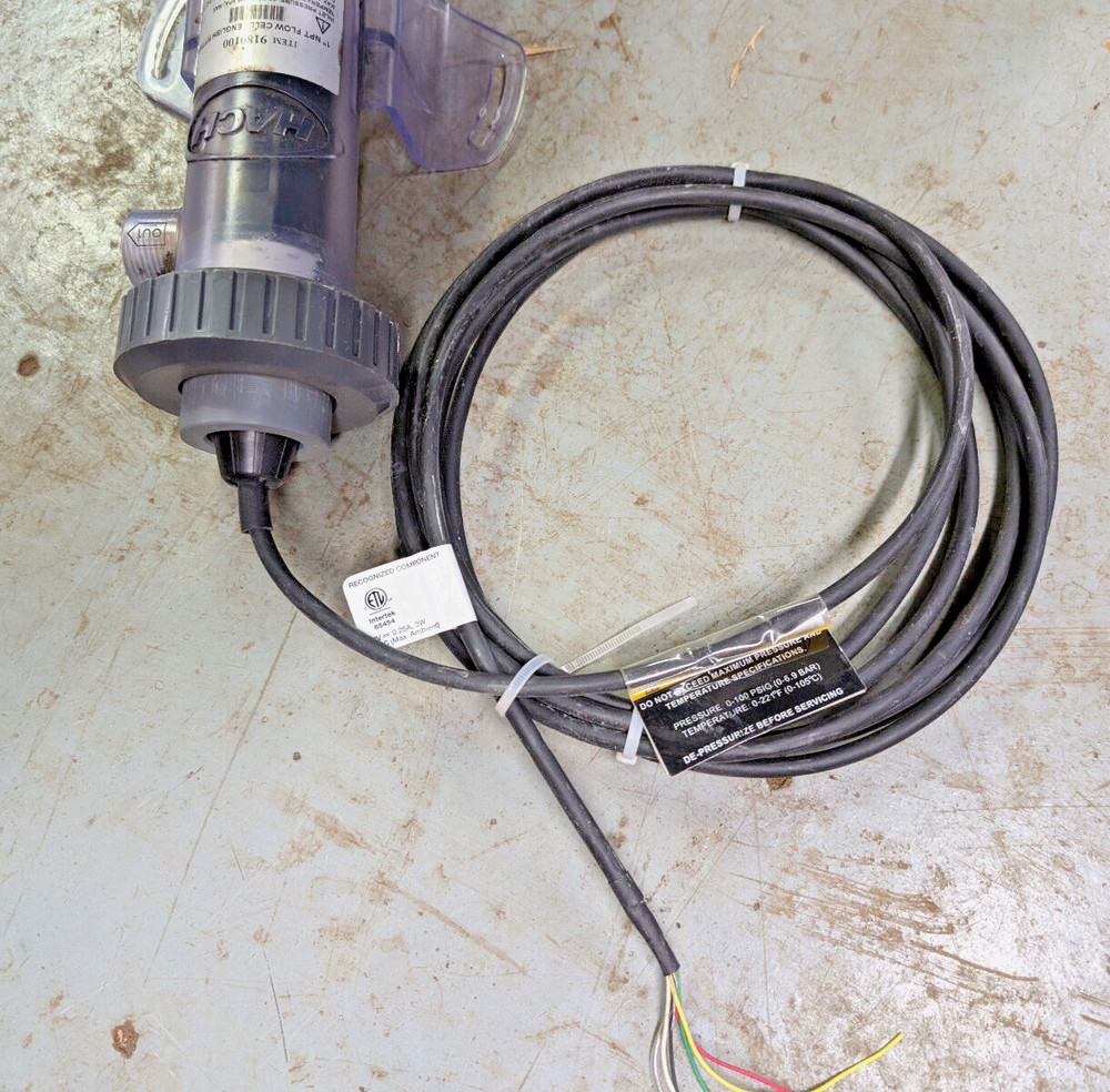 HACH 9180100 Flow Cell Assembly for 1" NPT Sensor