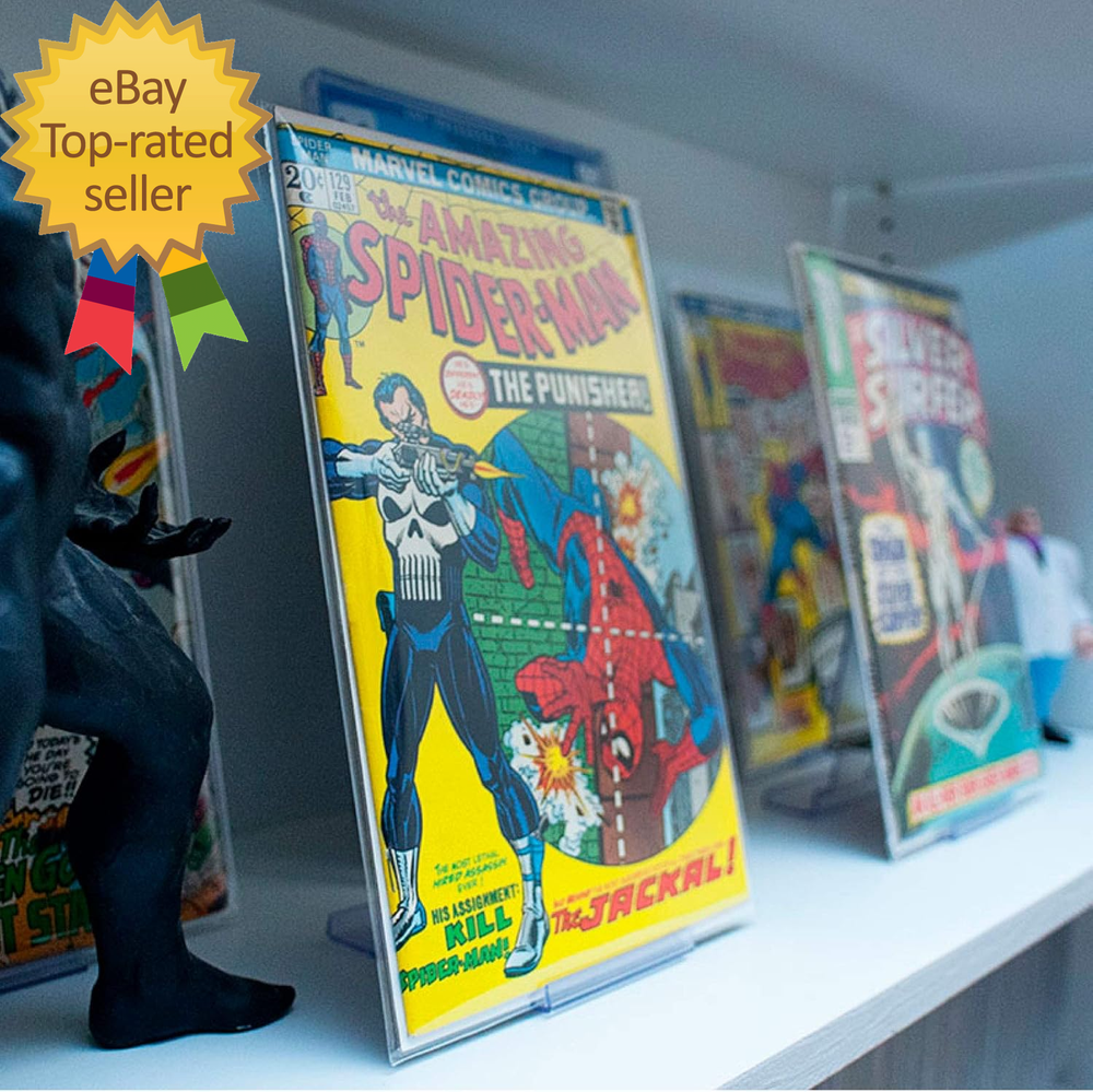 Comic Mount 5 Pack Comic Book Shelf Stand or Wall Mount Display Invisible