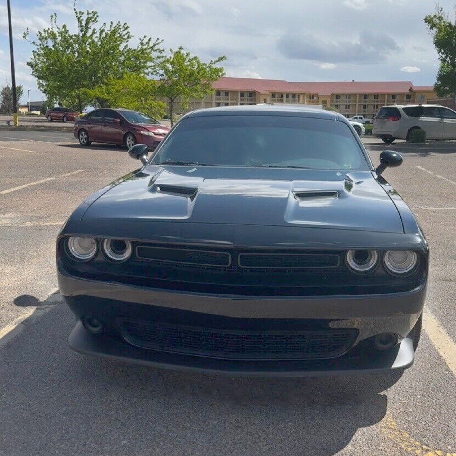 For Dodge Challenger SXT & R / T 2015-2023 Front Bumper Lip Valance Splitter