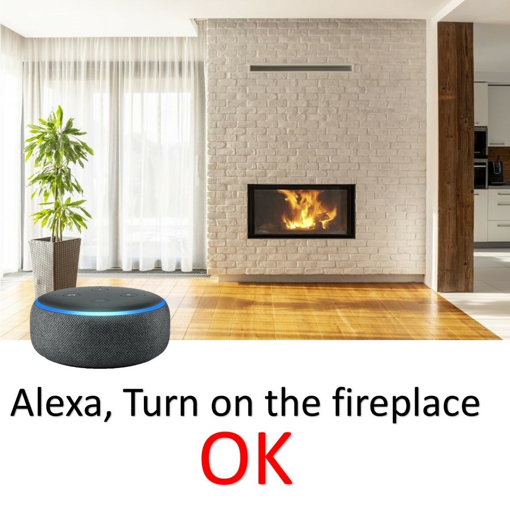 SMART SWITCH PLUG for FIREPLACE VOICE ACTIVATED + Timer - Auto ON OFF + WIFI