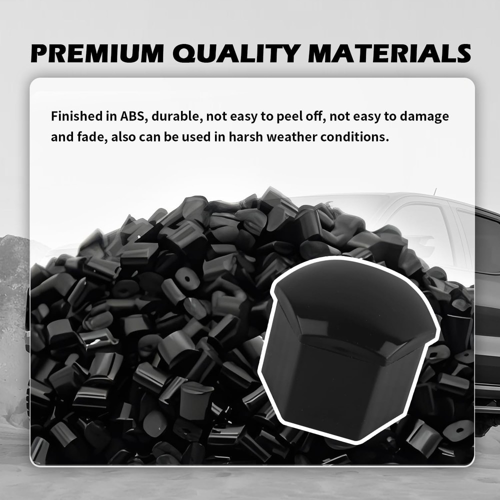 20PCS 21mm Lug Nut Covers with Tool Rust Resistant Wheel Bolt Caps