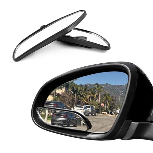 2 PCS Blind Spot Car Mirrors, Rectangular HD Glass Convex Side Mirrors with