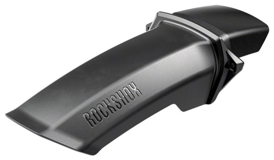 RockShox MTB Fender for SID 35mm Forks - Black Plastic Mud Guard with Deep Side