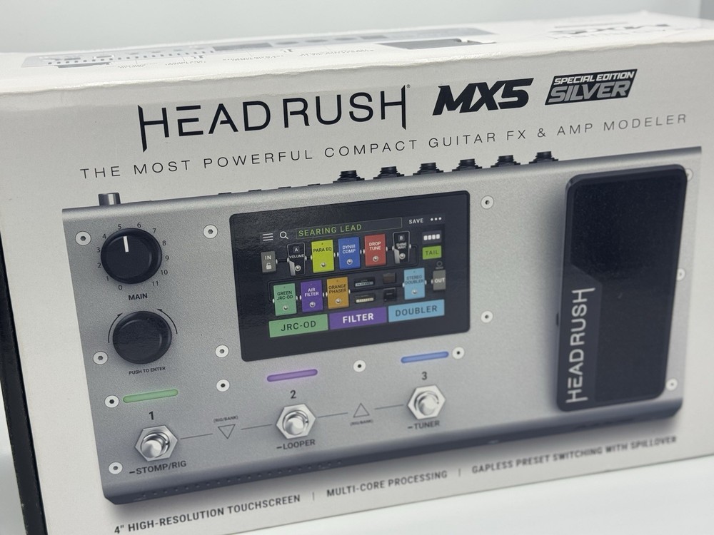 HeadRush MX5 Special Edition Silver Amp Modeler Processor for Electric Guitar