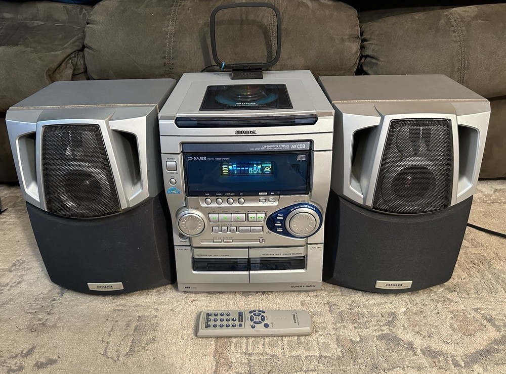 Aiwa CX-NAJ22 Compact Disc Stereo System - Fully Tested & Working